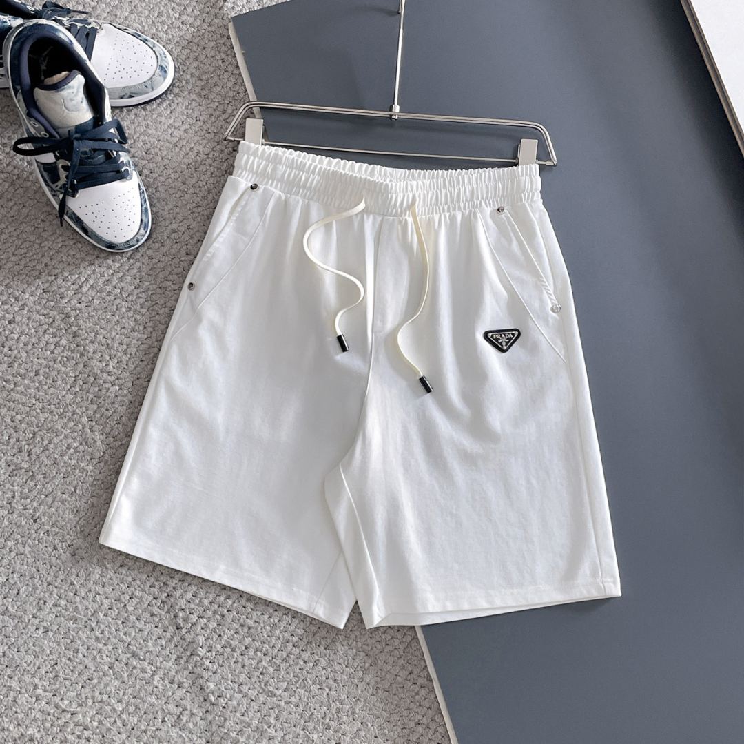 『M-4XL』クラシックな文字刺繍入りカジュアルルーズショーツ、ユニセックス