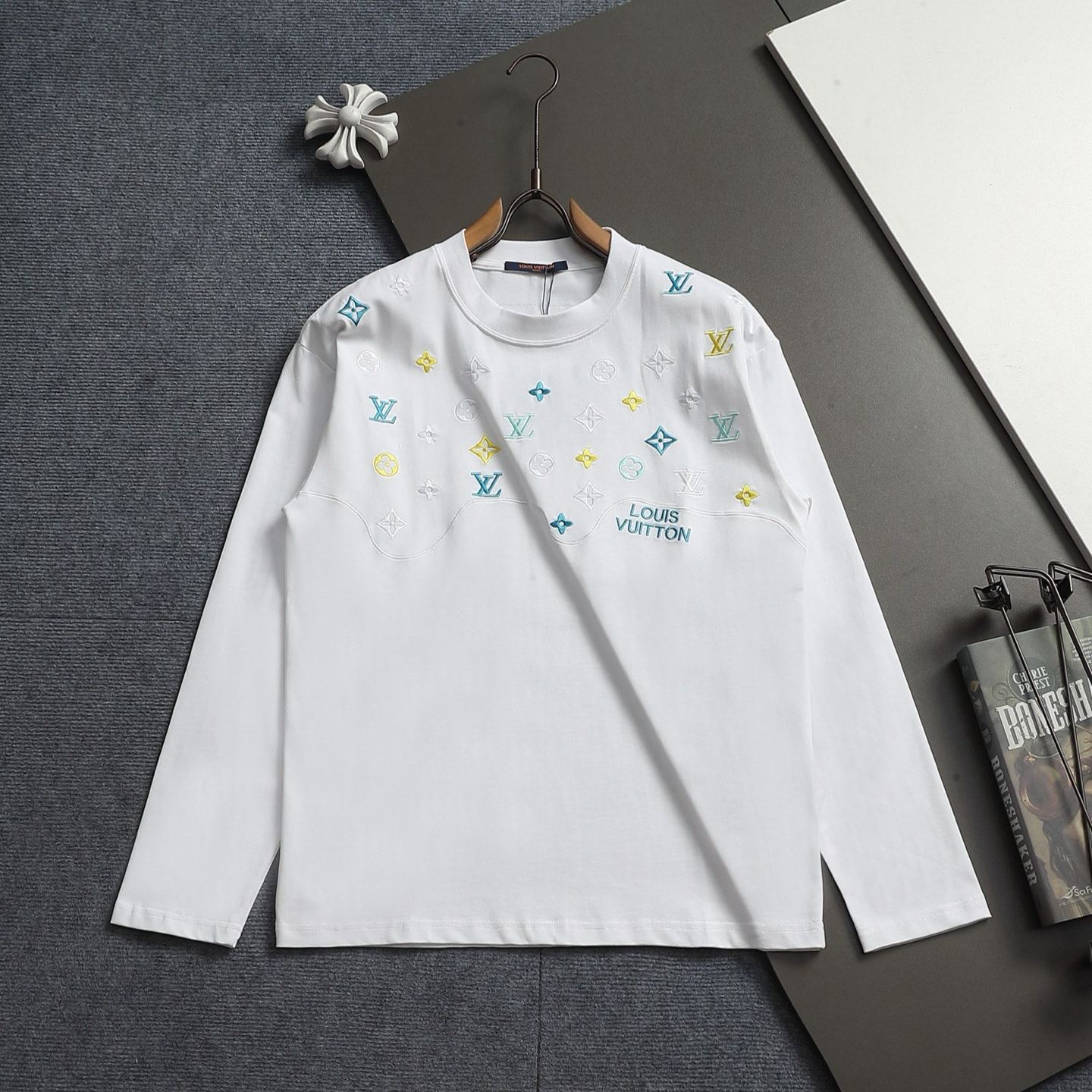『S-XL』新作サマー刺繍入り長袖シャツ ユニセックス