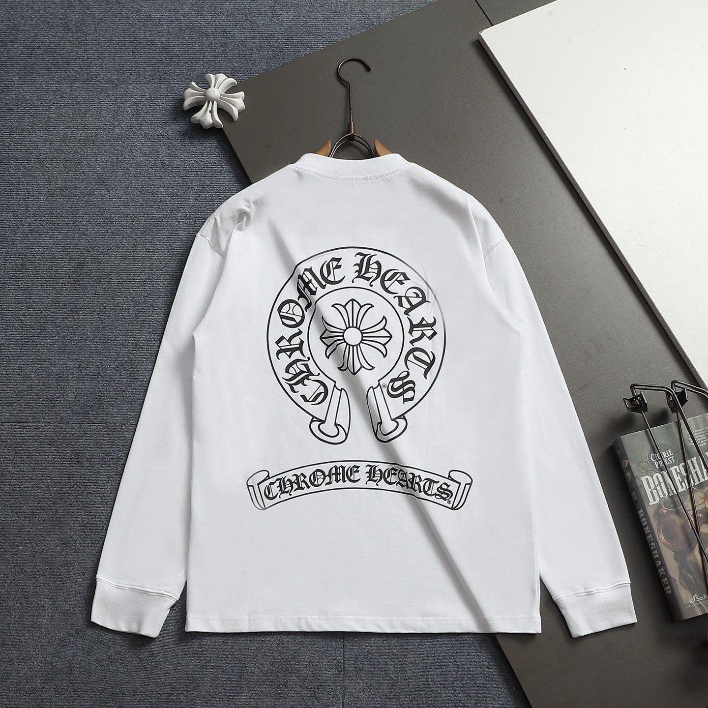 『S-XL』新作の長袖クルーネックトップス スタイリッシュで着回し力抜群、男女兼用