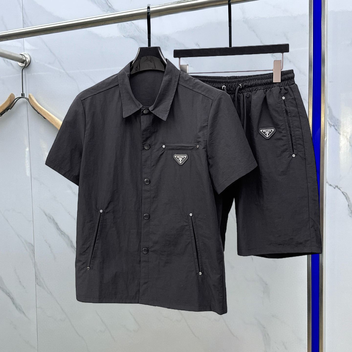 『M-3XL』新作のショートパンツセット、防風ジャケット、日焼け防止服、軽量コート