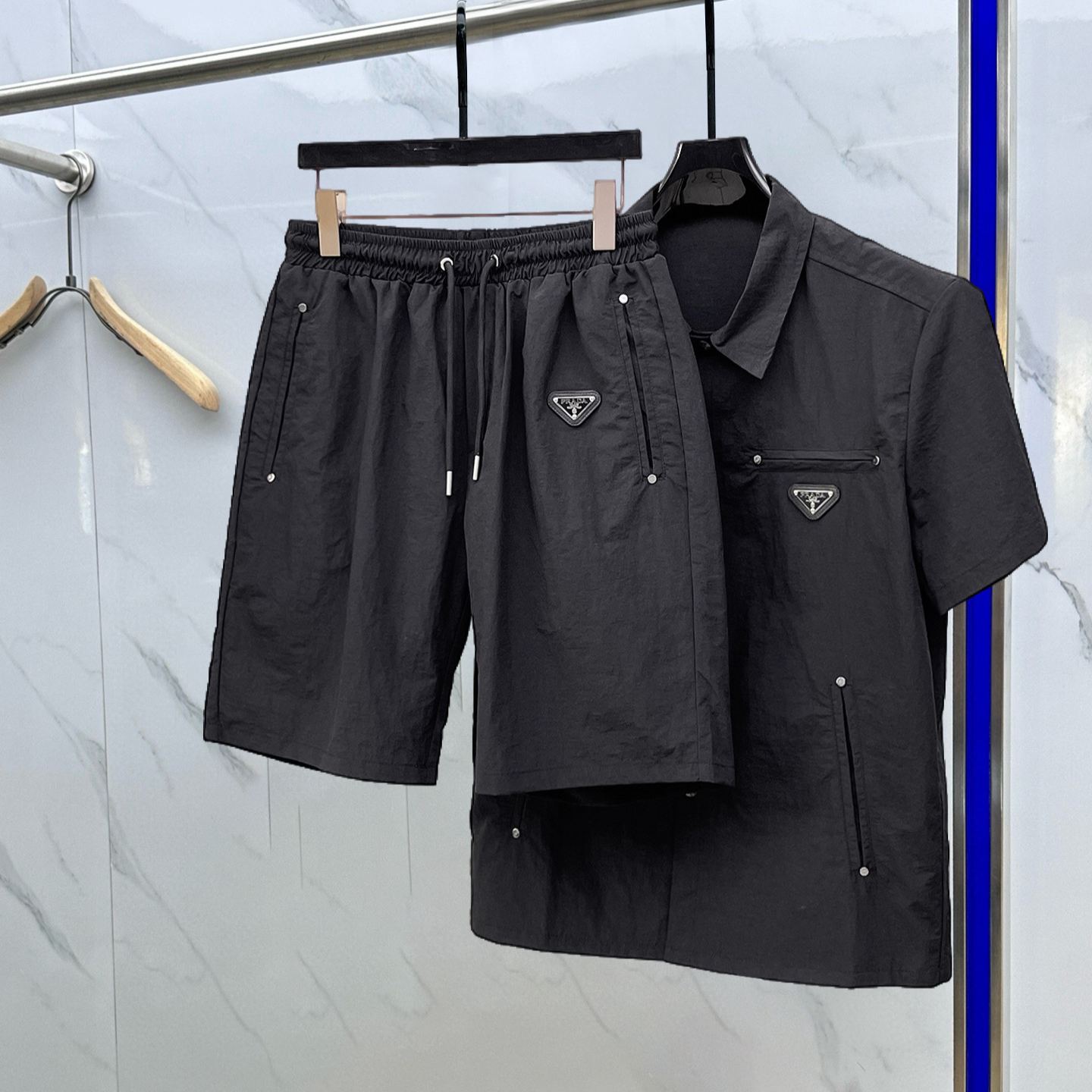 『M-3XL』新作のショートパンツセット、防風ジャケット、日焼け防止服、軽量コート