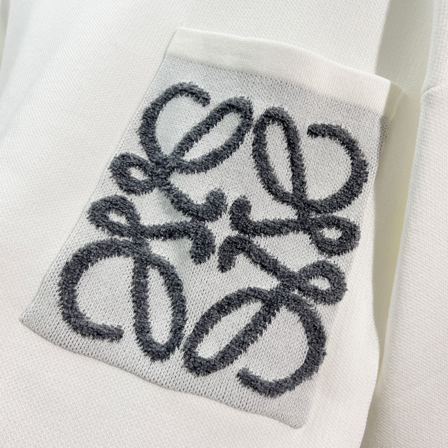 『S-XL』刺繍入りクルーネックプルオーバー長袖セーターウールセーター