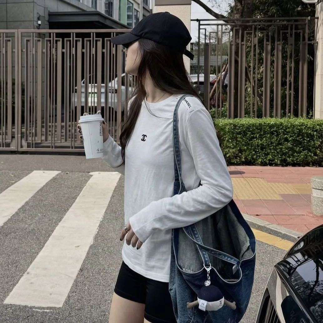 【S-L】新作ラウンドネック長袖薄手スタイル