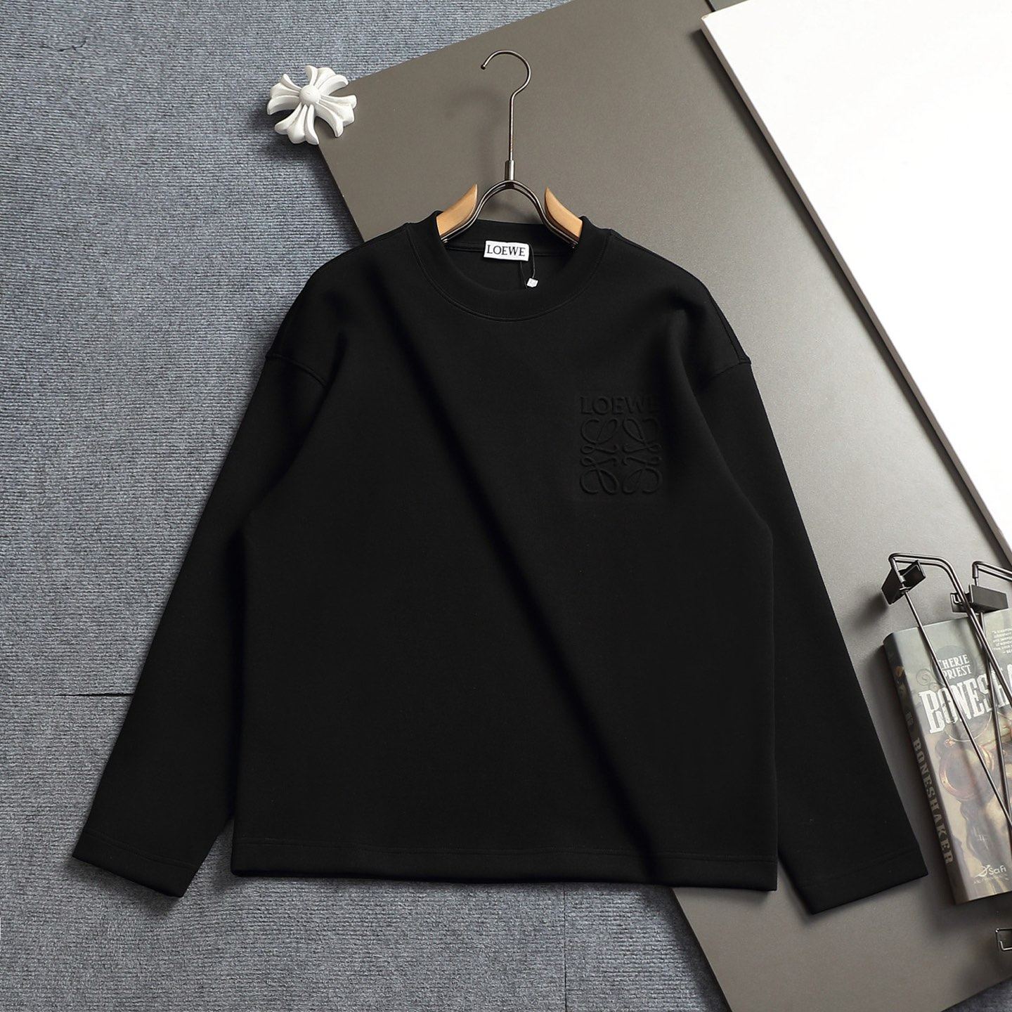 『S-XL』クルーネックのスウェットシャツ：快適でスタイリッシュ