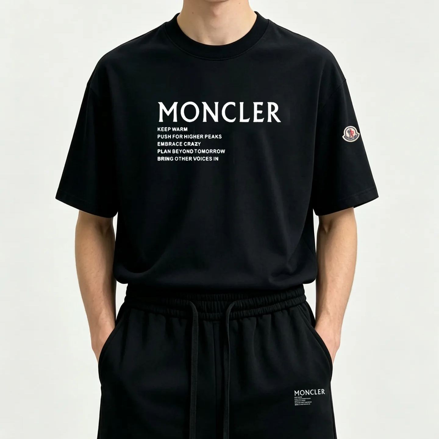 『M-3XL』新作レタープリント半袖セット
