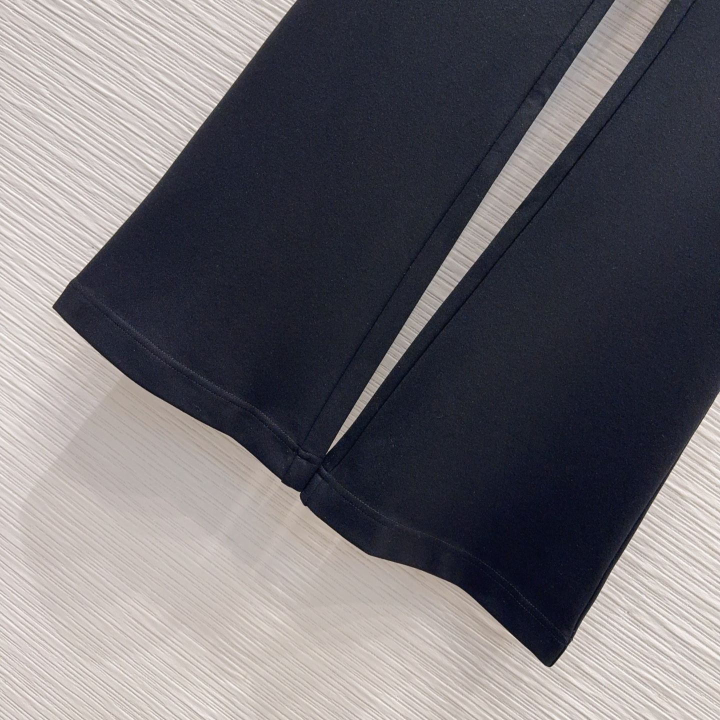 『S-L』ハイウエスト フレアパンツ カジュアルパンツ 高伸縮 ニット素材 柔らかい 落ち感 高品質