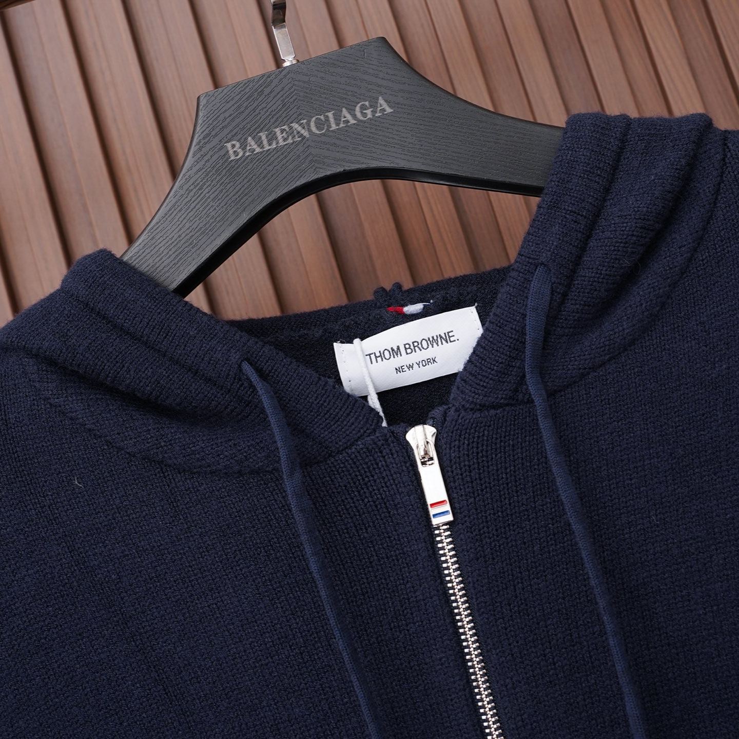 『S-XL』TB 高品質 ヨットロゴ フード付き ニットカーディガン ジャケット