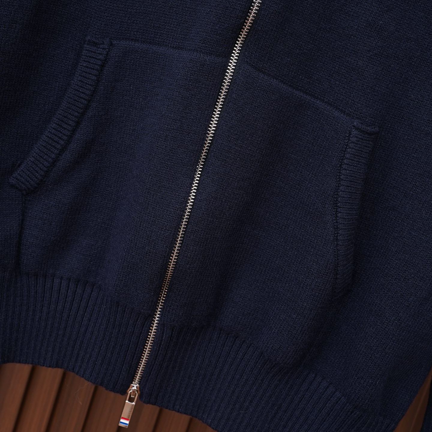『S-XL』TB 高品質 ヨットロゴ フード付き ニットカーディガン ジャケット