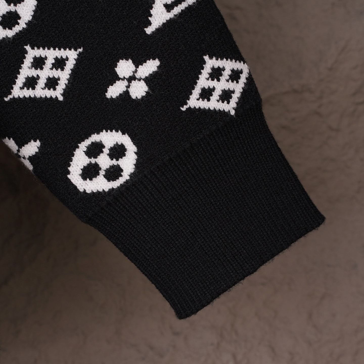 『S-XL』高品質 ジャカード クルーネック ニット セーター 防寒