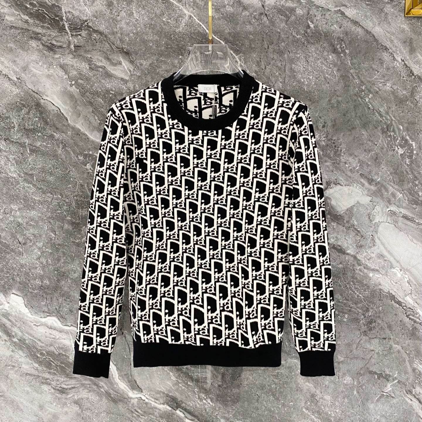 『S-2XL』新作 総柄ニットセーター 高品質 防寒