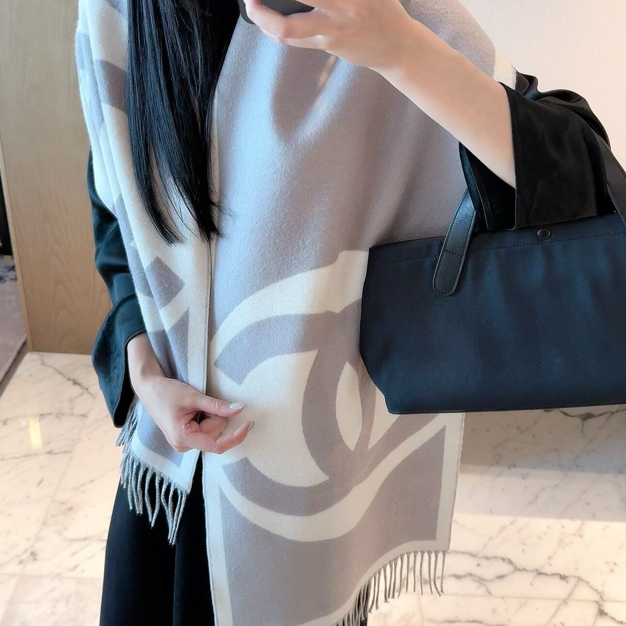 パープル×ホワイトフラワー · 180*45cm