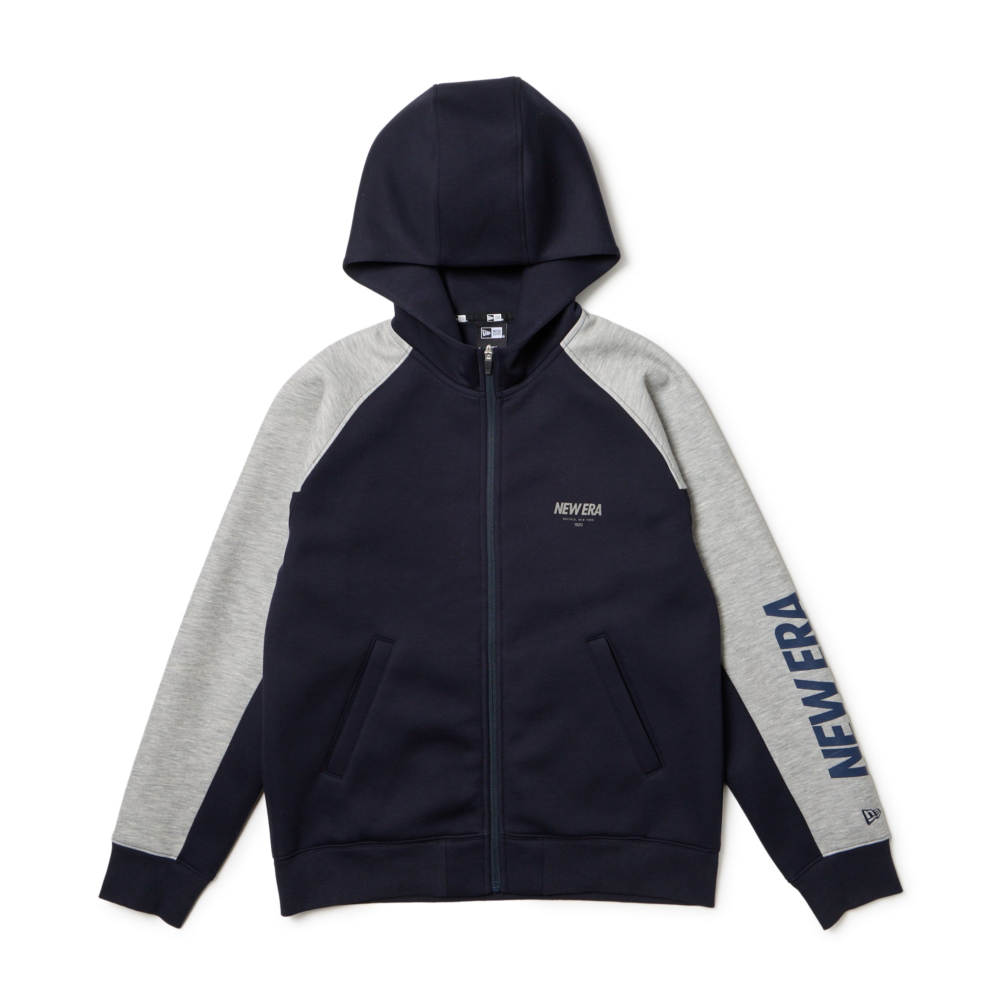 テックスウェット フルジップ フーディー NEW ERA 1920 ネイビー/グレー | パフォーマンスアパレル