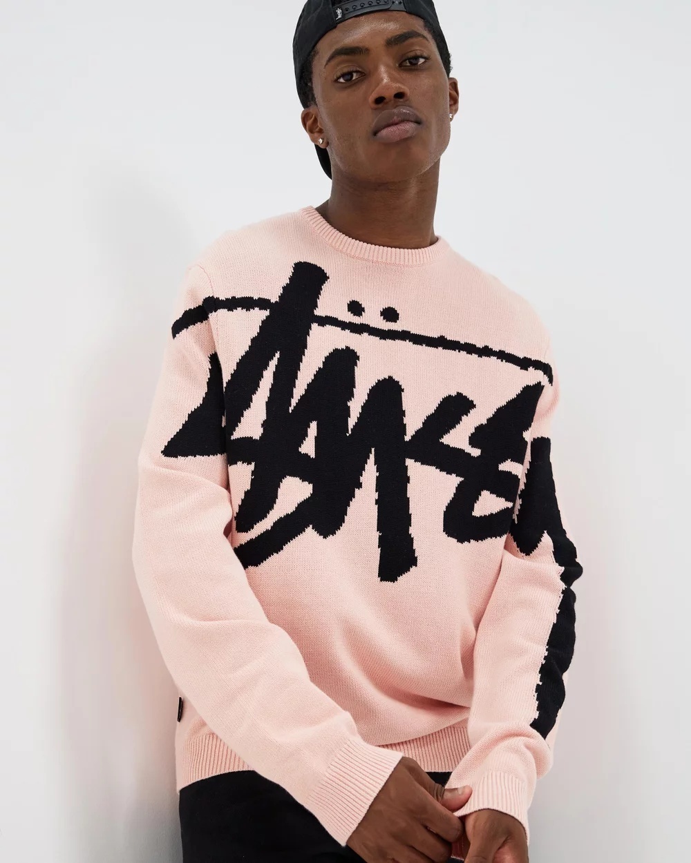 STUSSY ステューシー Stock Sweater Knit ロゴ ニットセーター