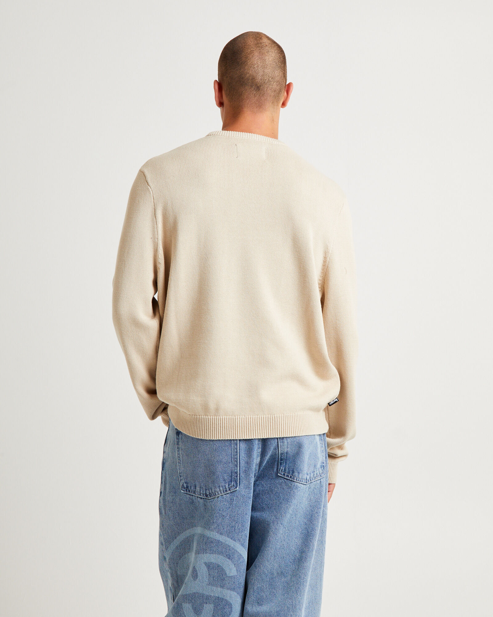 STUSSY ステューシー Stock Sweater Knit ロゴ ニットセーター