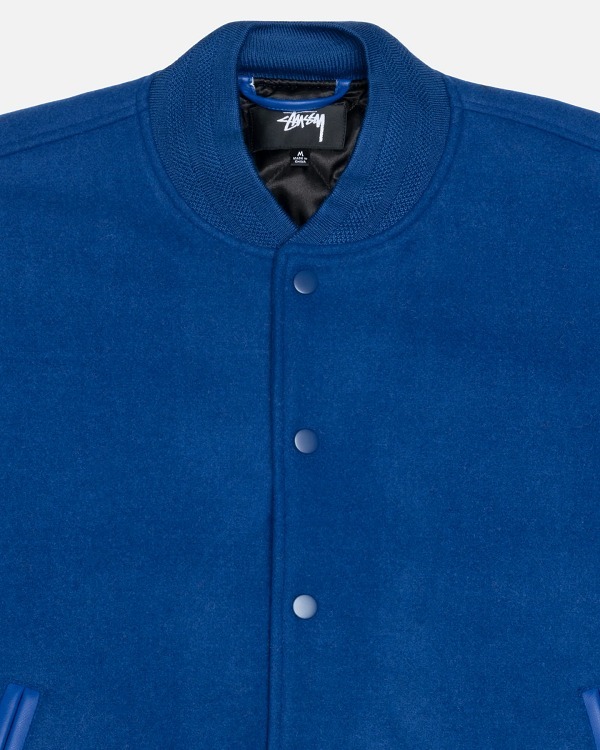 ★23-24FW新作★STUSSY★SPORT MELTON VARSITY JACKET