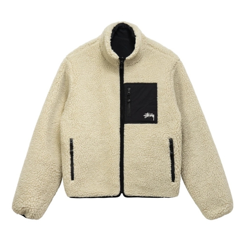 ☆送料関税込☆Stussy 8 Ball Sherpa Jacket Natural☆超人気☆