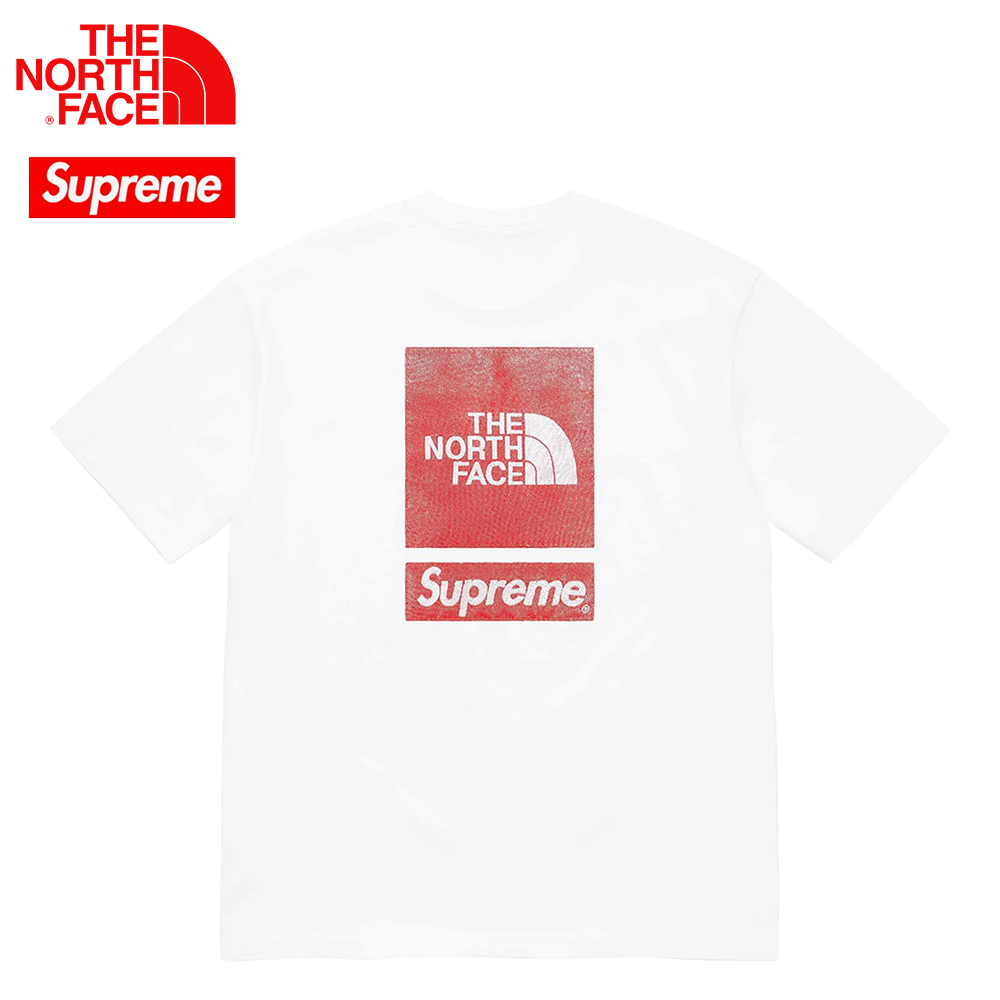 【Supreme x The North Face】 S/S Top T-Shirt White