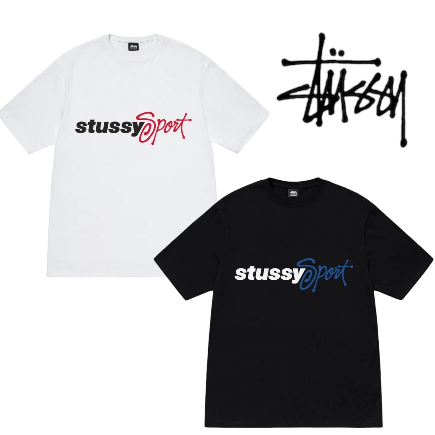【Stussy】★SPORT SCRIPT TEE ★新作 ★関税込 ★ユニセックス