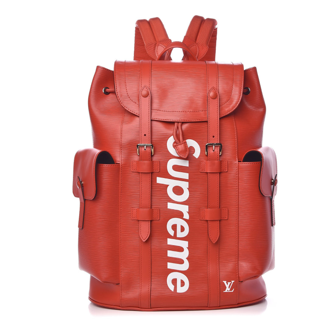 LOUIS VUITTON X SUPREME バックパック PM レッドエピ クリストファー マルチポケットバッグ NEW LV