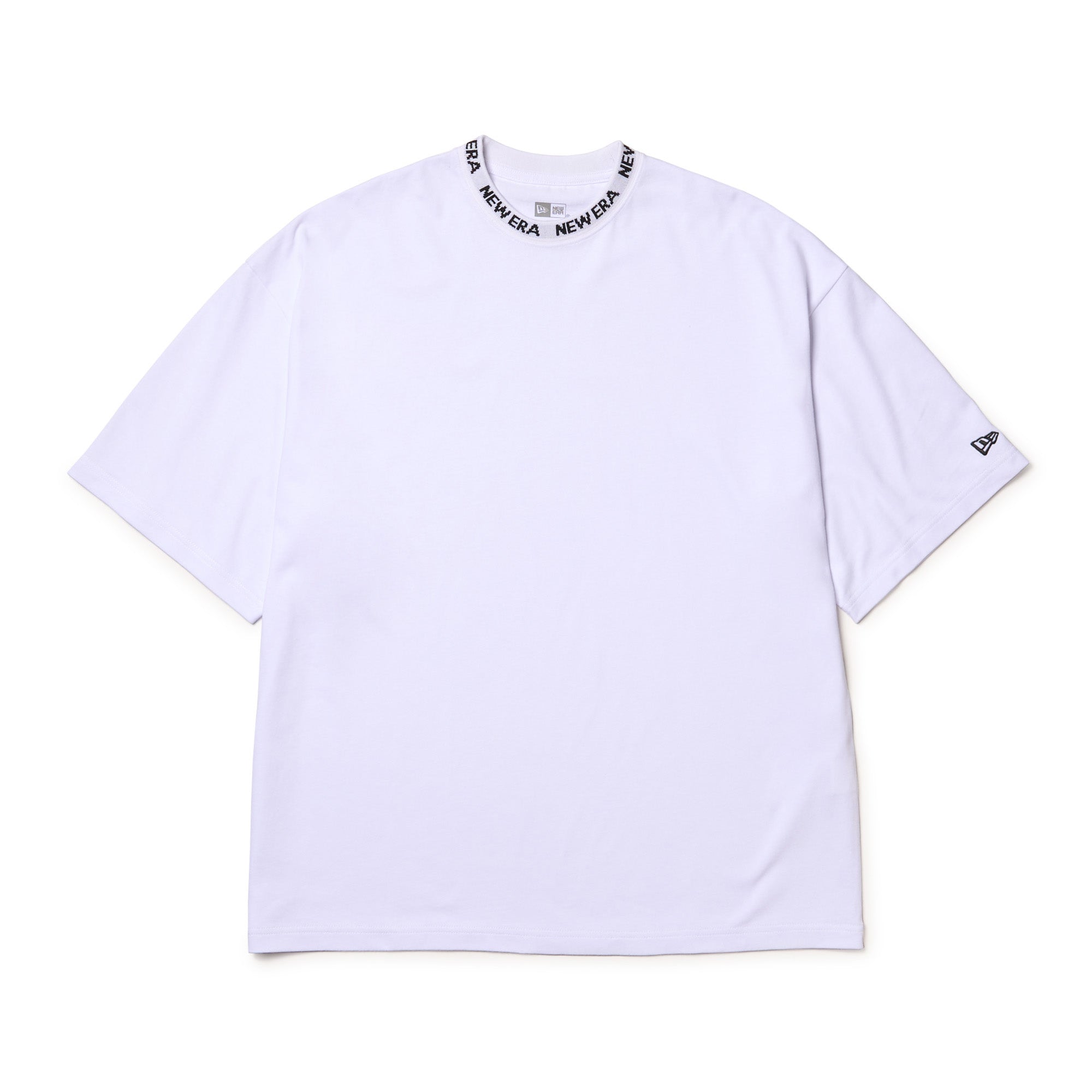 半袖 オーバーサイズド コットン Tシャツ Collar Logo ホワイト