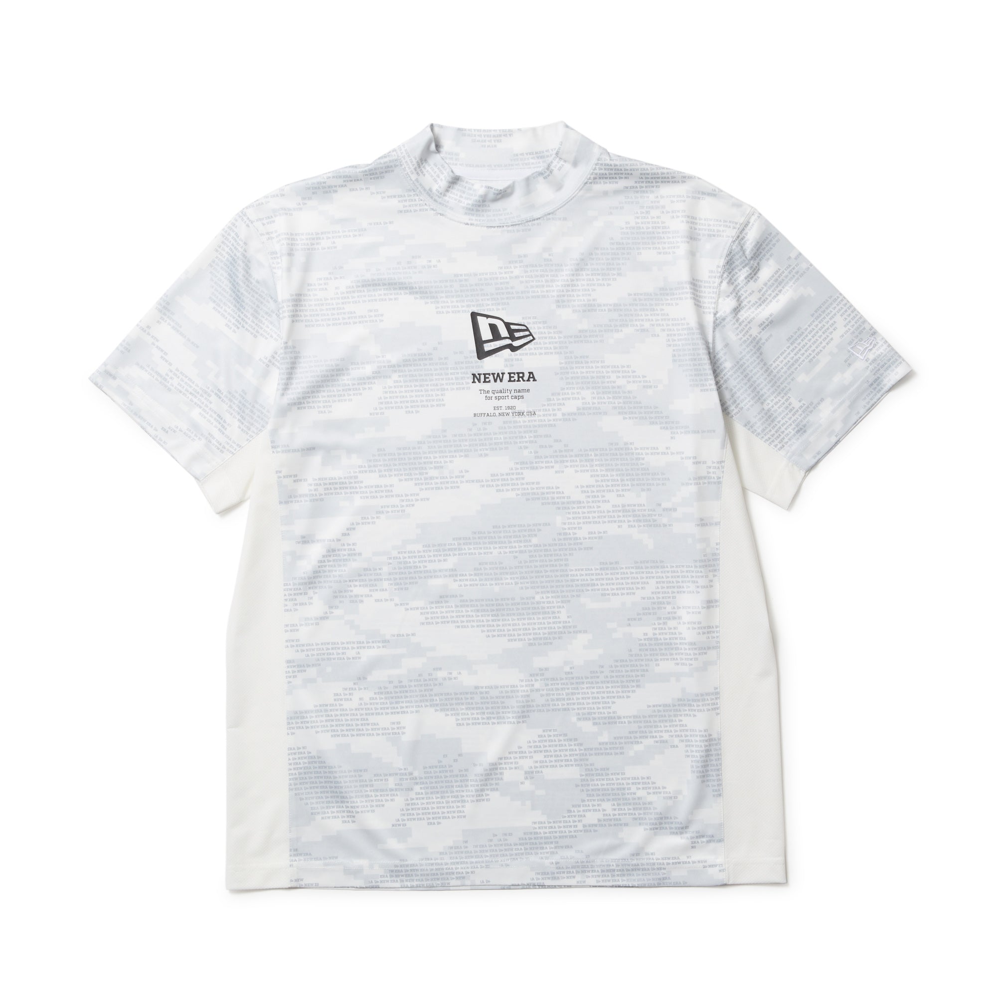 半袖 ミッドネック 鹿の子 Tシャツ Digital Camo ホワイト | ゴルフ