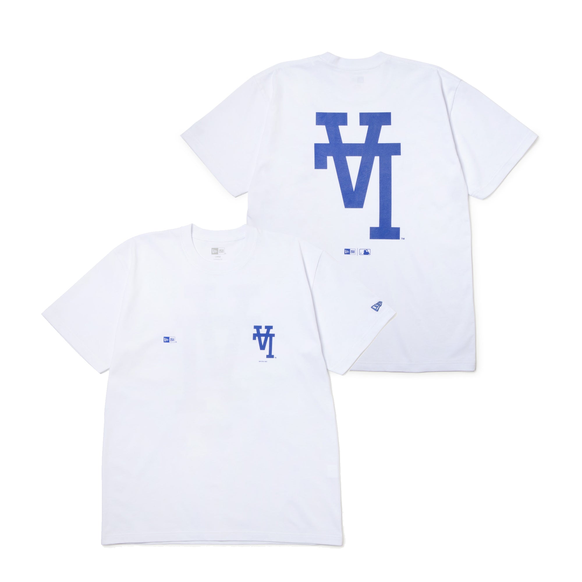 半袖 コットン Tシャツ MLB Upside Down ロサンゼルス・ドジャース ホワイト レギュラーフィット