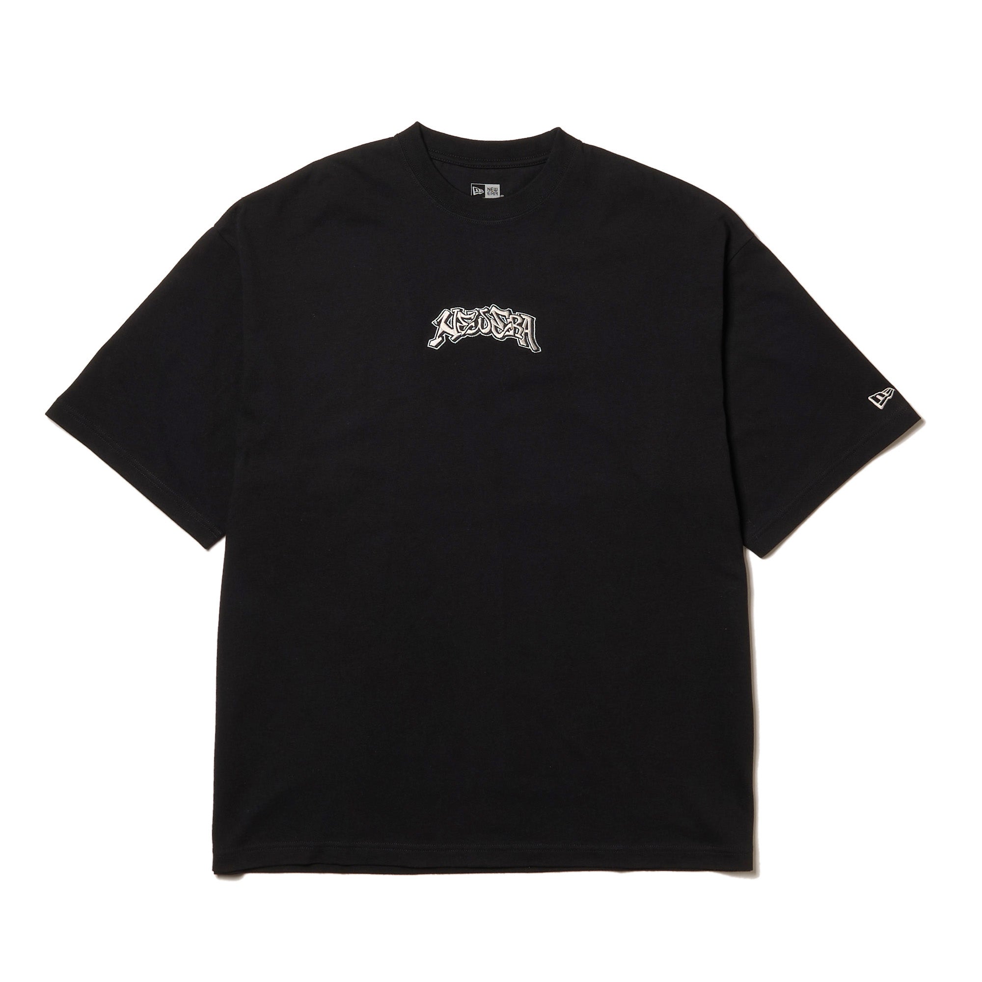 半袖 オーバーサイズド コットン Tシャツ Slowup ブラック