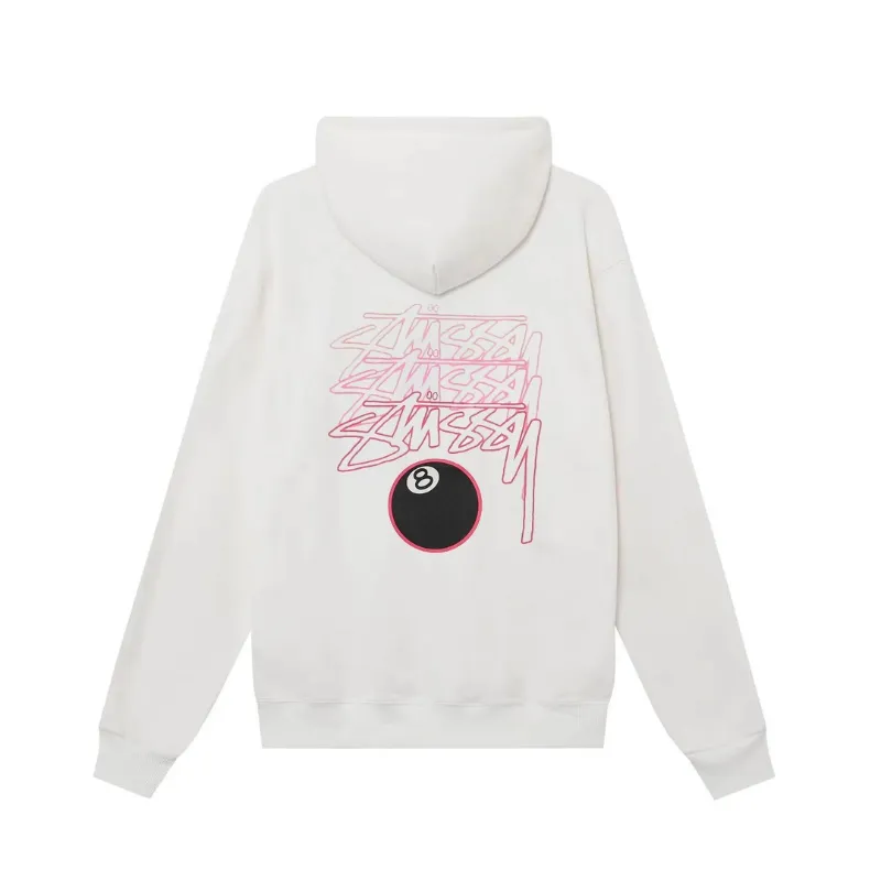 Stussy Hoodie Pink 8 Ball