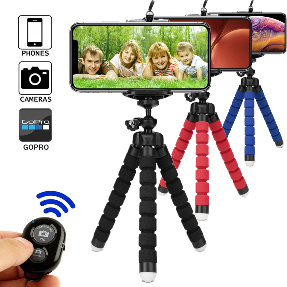 Tripod for phone tripod monopod selfie remote stick for smartphone iphone tripode for mobile phone holder bluetooth tripods      (1)