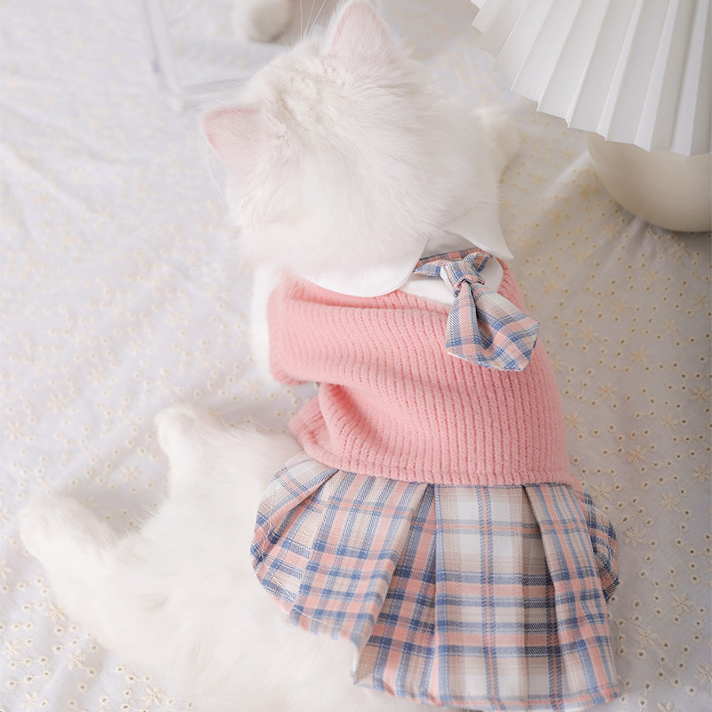 JK連衣裙貓貓衣服