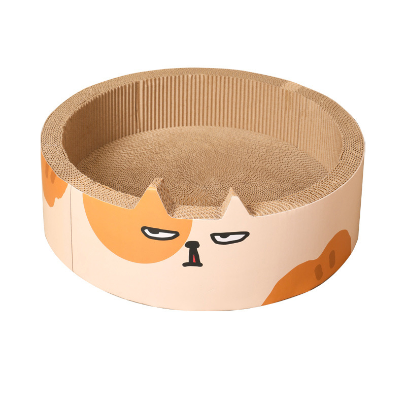 Misspet 碗狀貓抓板瓦楞紙圓形貓窩 