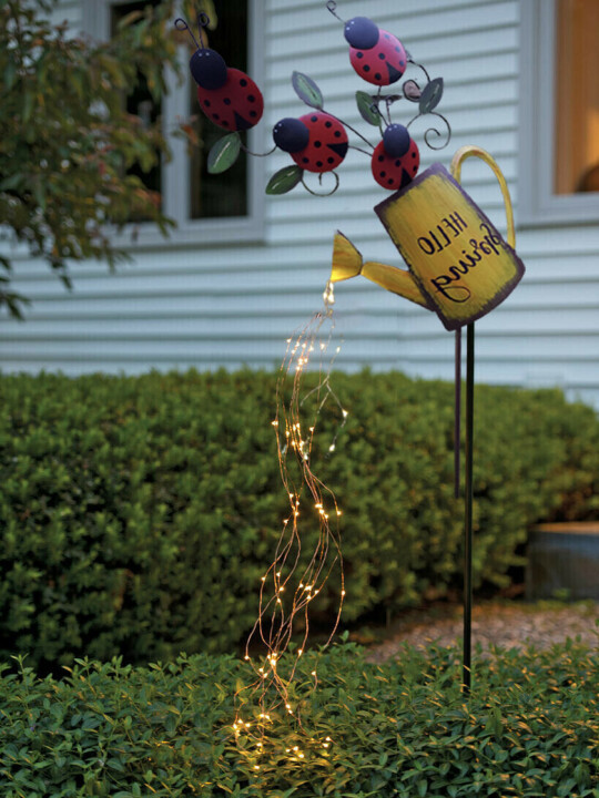 Solar WateringCan Fairy Lights Magical Garden