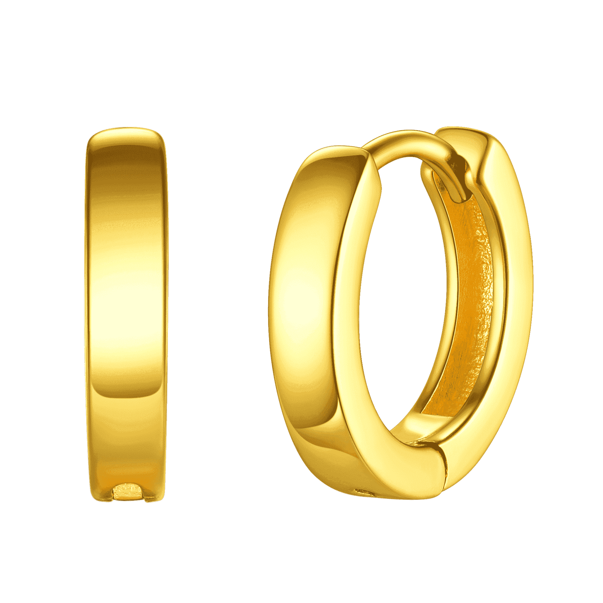 925 Sterling Silver Huggie Hoop Earrings For Men Faithheart FaithHeart Jewelry