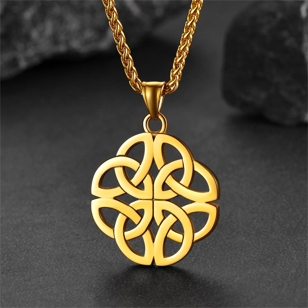 Stainless Steel Celtic Knot Necklace For Women Men Faithheart   6120a13048a24c5fafd7a6200d6e7165 1800x 