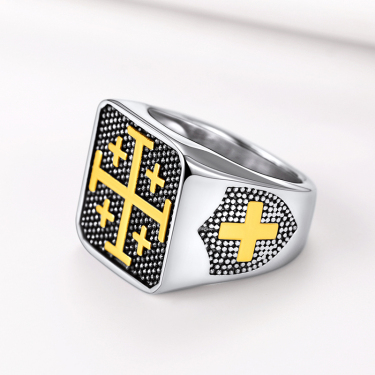 Jerusalem Cross Ring Christian Jewelry for Men | FaithHeart Jewelry ...