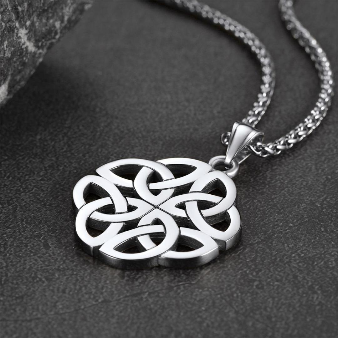 Stainless Steel Celtic Knot Necklace For Women Men Faithheart   6caf94863a444edba8d4cfcb479f48f0 1080x 