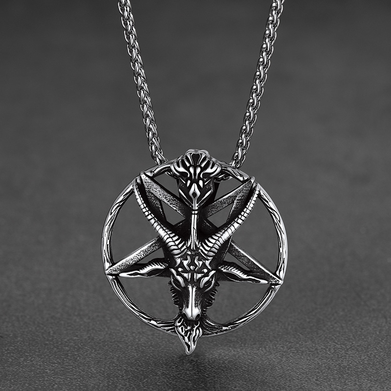 Baphomet Goat Inverted Pentagram 