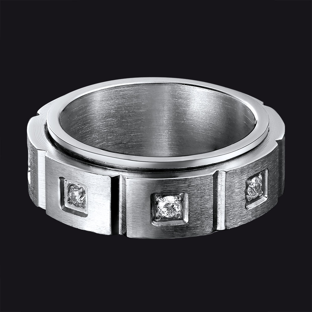 "sterling silver spinner rings"