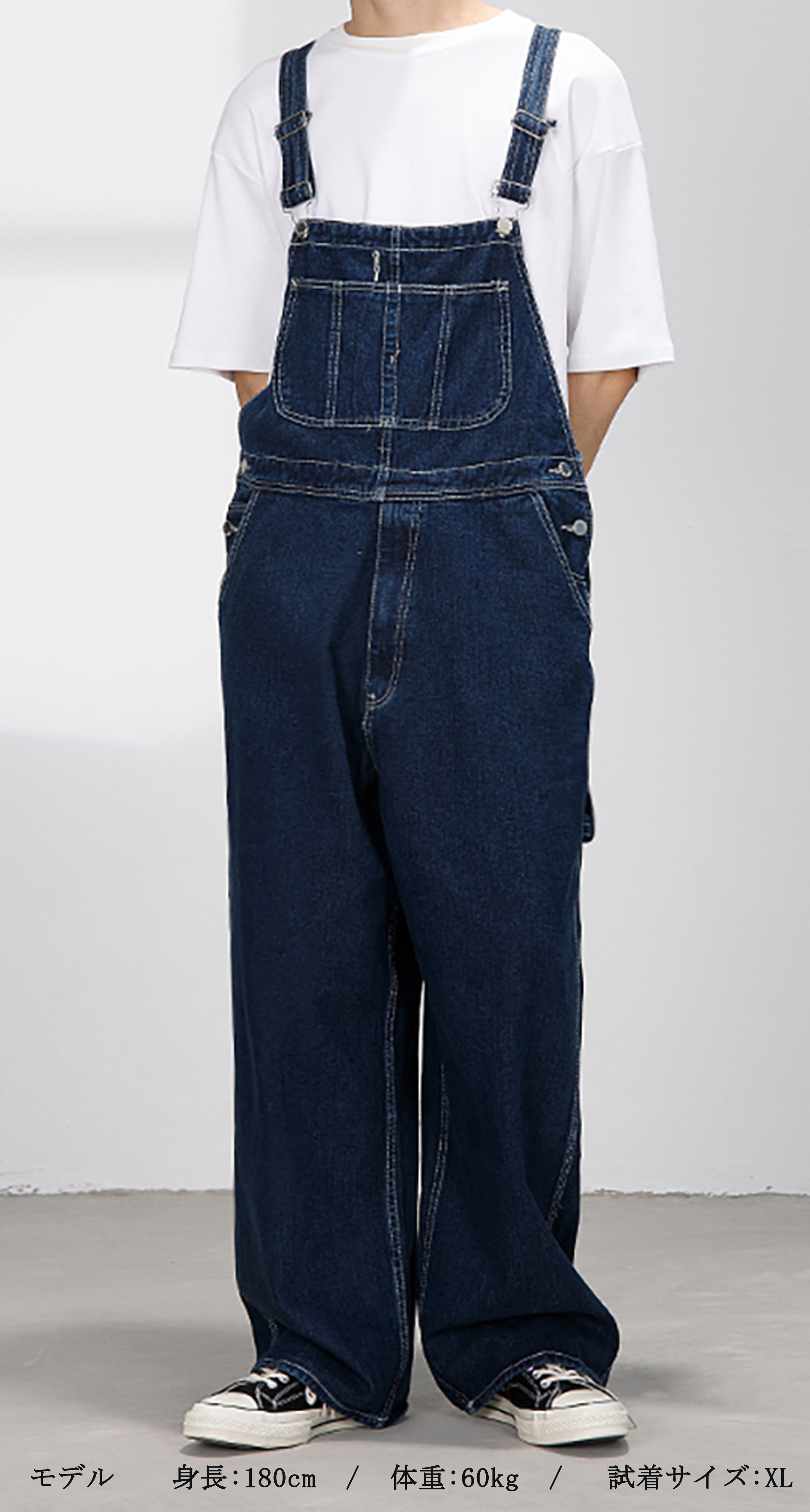 【美品】キャリー　デニム　オーバーオール　サロペット　真鍮　アメカジ　ルード 美品】キャリーデニムオーバーオールサロペット真鍮アメカジルード