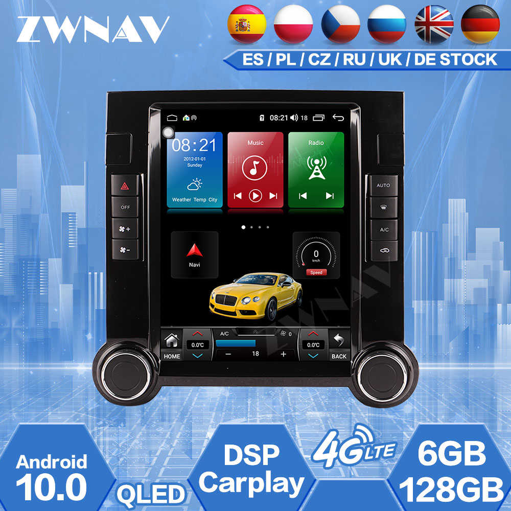 Android Tesla IPS Screen Car Radio For Volkwagen Touareg 2003 - 2010 Multimedia Video Audio DVD Player Navigation GPS Auto 2 din