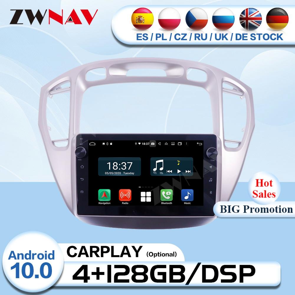 Carplay 2 Din Android For Toyota Highlander 2002 2003 2004 2005 2006 2007 2008 Radio Receiver Audio Stereo GPS Player Head Unit