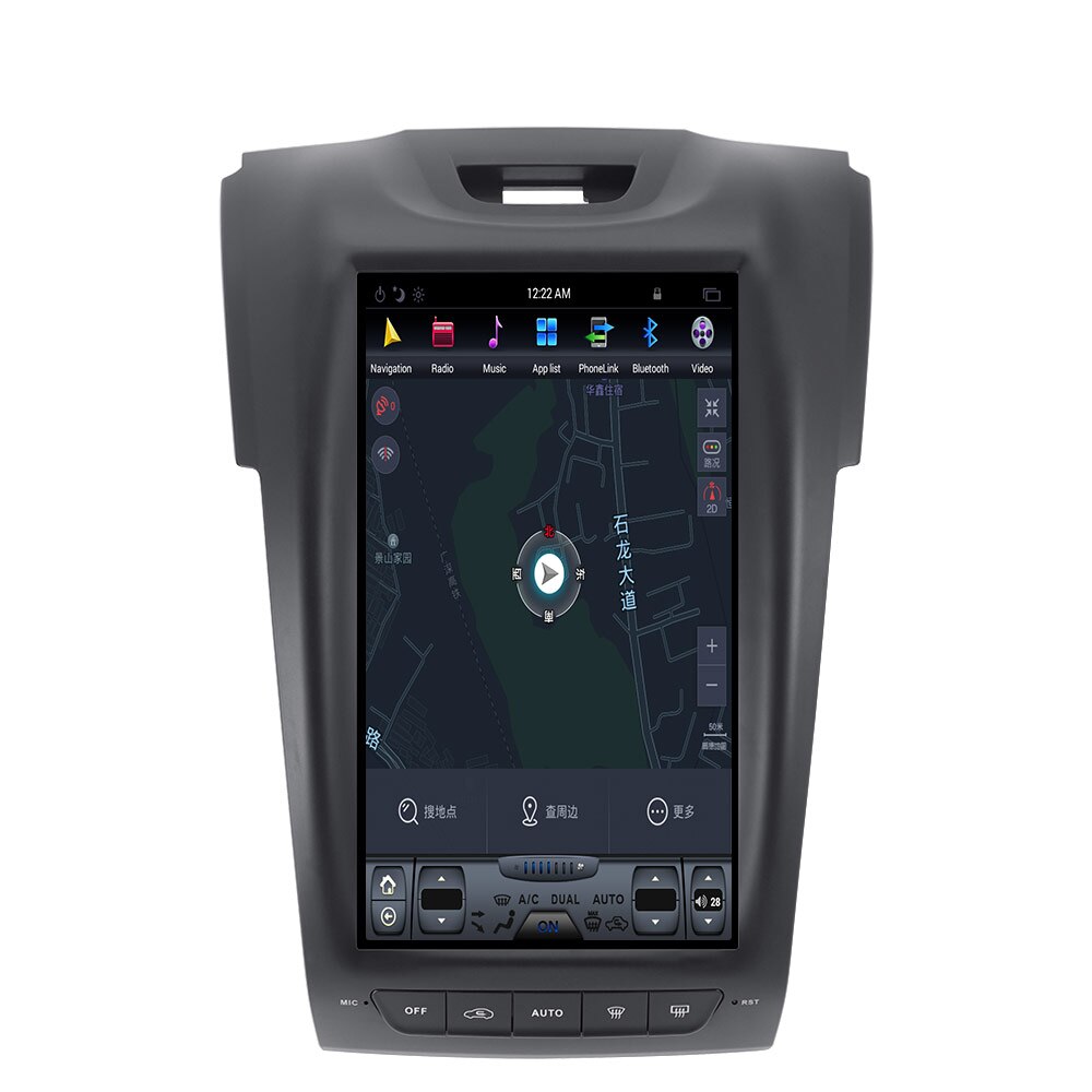 1din 128GB Tesla IPS Touch Screen For ISUZU D-MAX Chevrolet S10