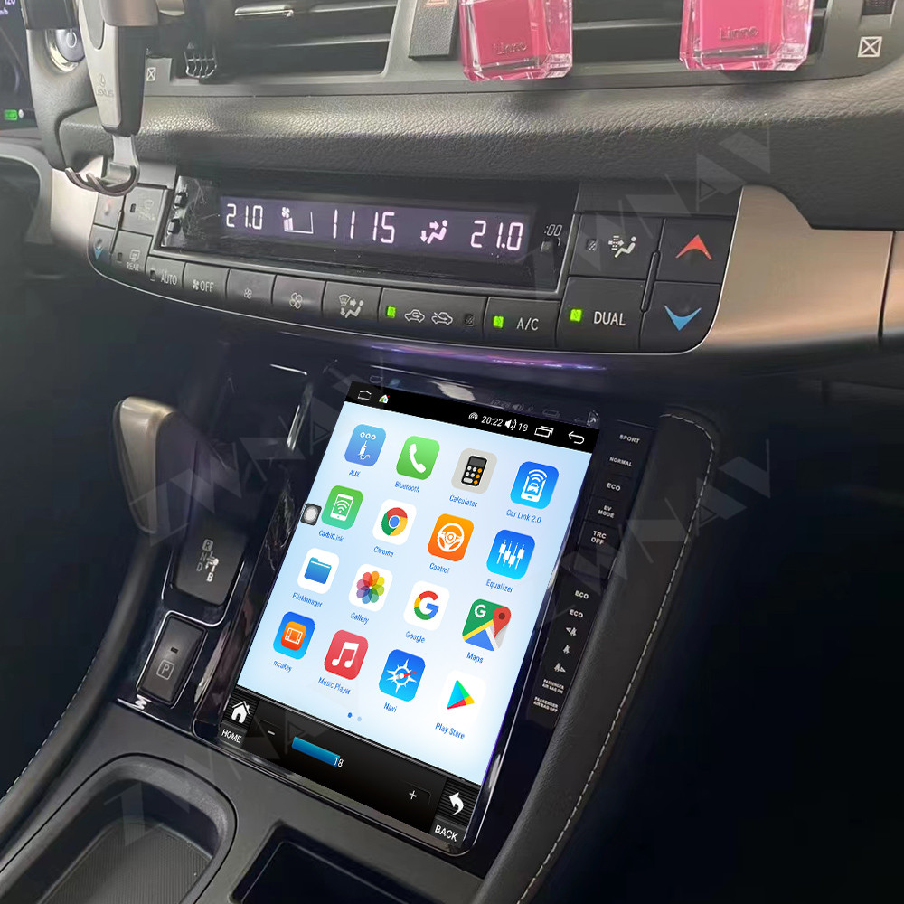 Android 14.0 8+256GB For Lexus CT200 2011-2018 Tesla Screen Car