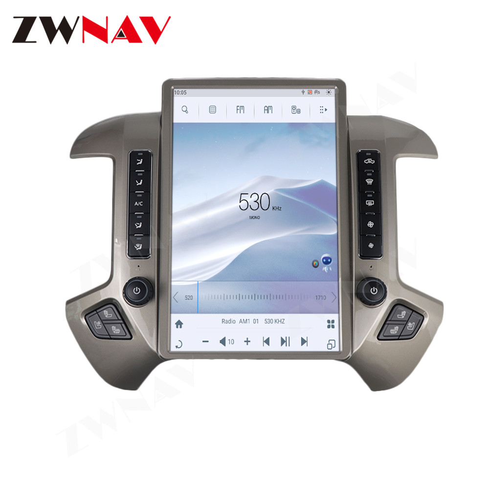 14.4 inches Vertical Screen Android 11 Car Multimedia Player For GMC SIERRA  for Chevrolet Silverado 1500 1500HD 2500 2500HD 3500 GPS radio stereo head  unit – ZWNAV Official Store