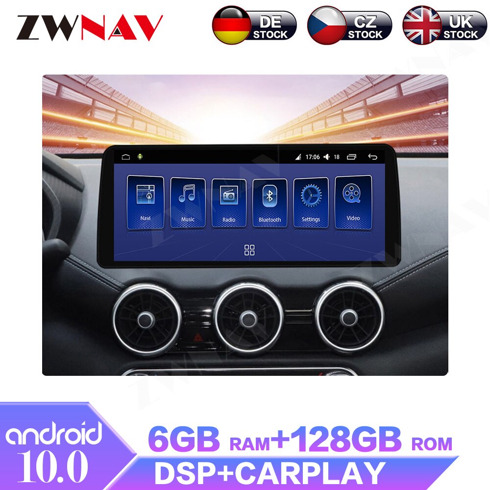 12.3" Android 6 +128G For Nissan Sylphy 2020 + Car Multimedia Player Radio GPS Navigation Stereo With Carplay WiFi 4G