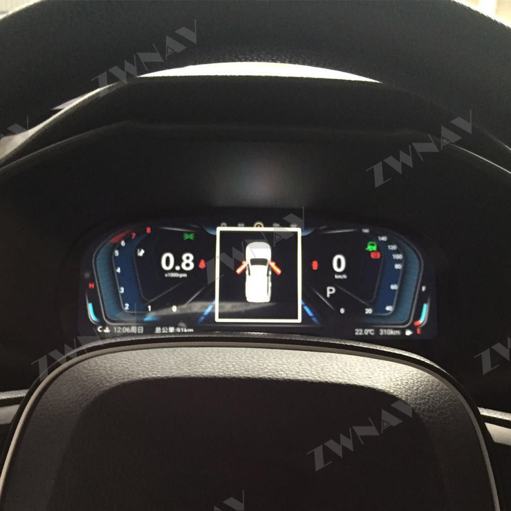 Digital Dashboard Panel Virtual Instrument Cluster CockPit LCD Speedometer For Toyota RAV4 RAV 4 2019 2020 Android 9.0 Screen
