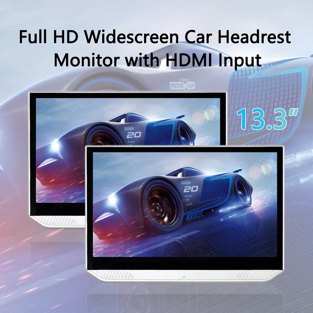 Headrest Monitor Rear Seat Entertainment Multimedia Android 9.0 12V HDMI Car TV Player display Touch Screen USB Video FHD 1080P