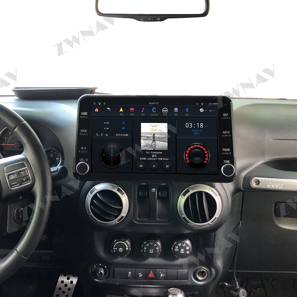 MAX-PAD 11.8" 1920*1080 HD Screen Android For Jeep Wrangler 2011 - 2017 HIFI Navi Head unit Auto Radio Car Multimedia Player
