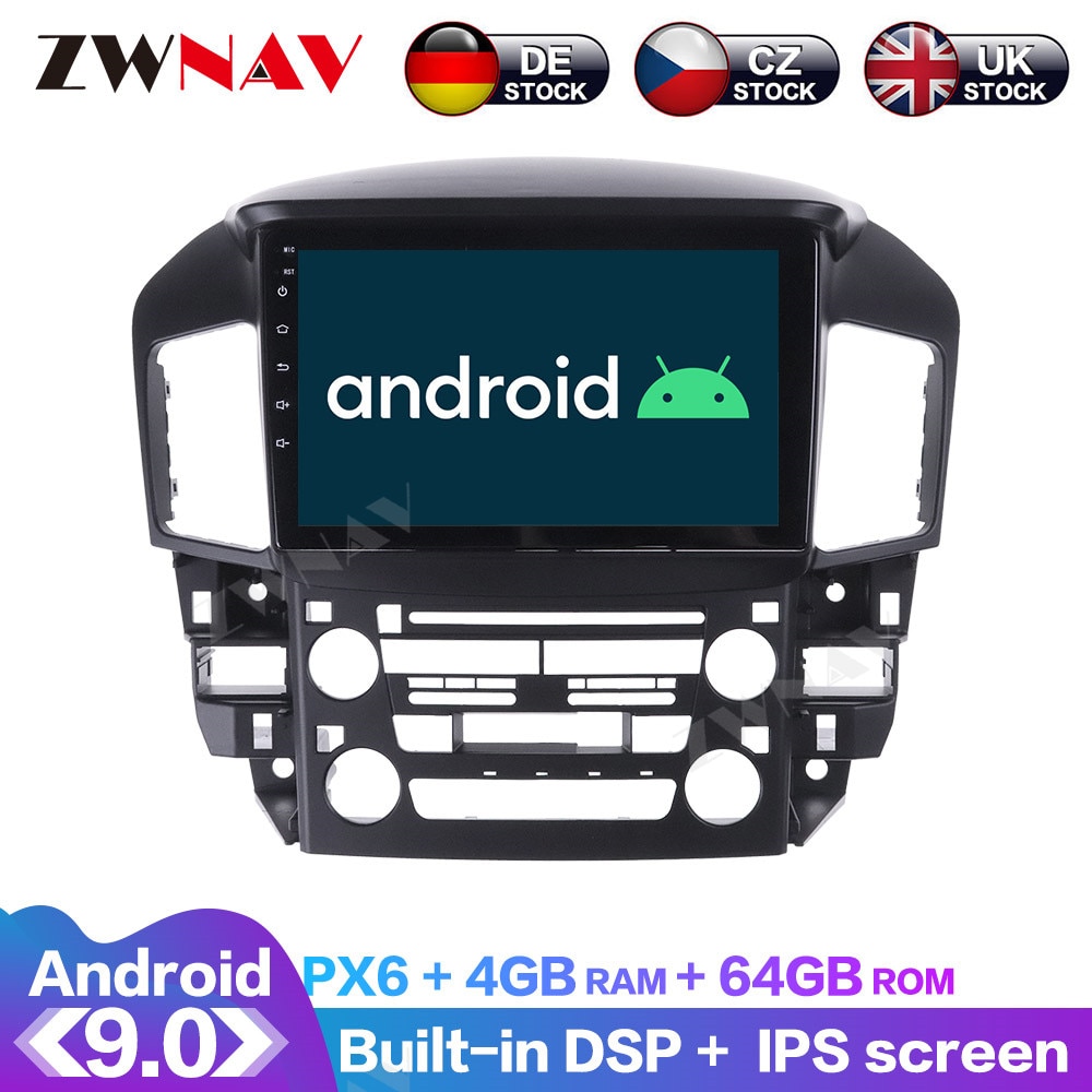 Android 10 With DSP Carplay IPS Screen For Lexus RX300 1998 1999 2000 2001 2002 Car GPS Navigation Radio DVD Player Multimedia