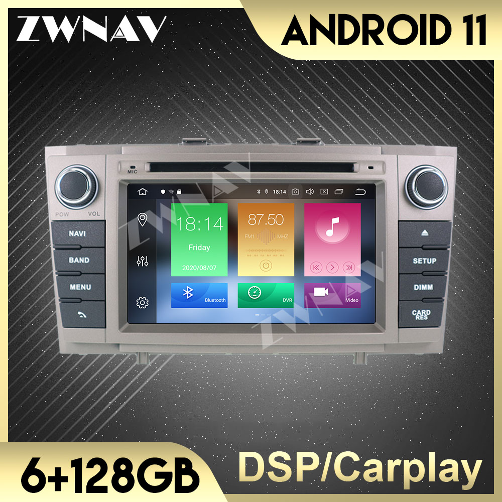 Android 10 Screen PX6  CarPlay AutoRadio For Toyota Avensis T25 2009-2015 Audio Radio controlled car Stereo Multimedia Player Unit